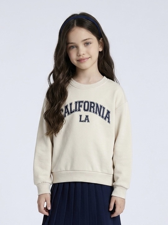 Louise sweater, Zacht katoen · Crème
